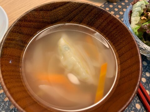 冷凍餃子で！簡単おかずスープ